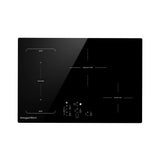 30 Inch Induction Cooktop - 4 Burner Built-In Electric Stove with Bridge-SYNC, Booster, Timer & Child Lock | 9000W  Black Glass