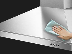 Wall Mount Range Hood 30 Inch Stainless Steel Chimney-Style Over Stove Vent Hood with LED Light, 3 Speed Exhaust Fan, 450 CFM