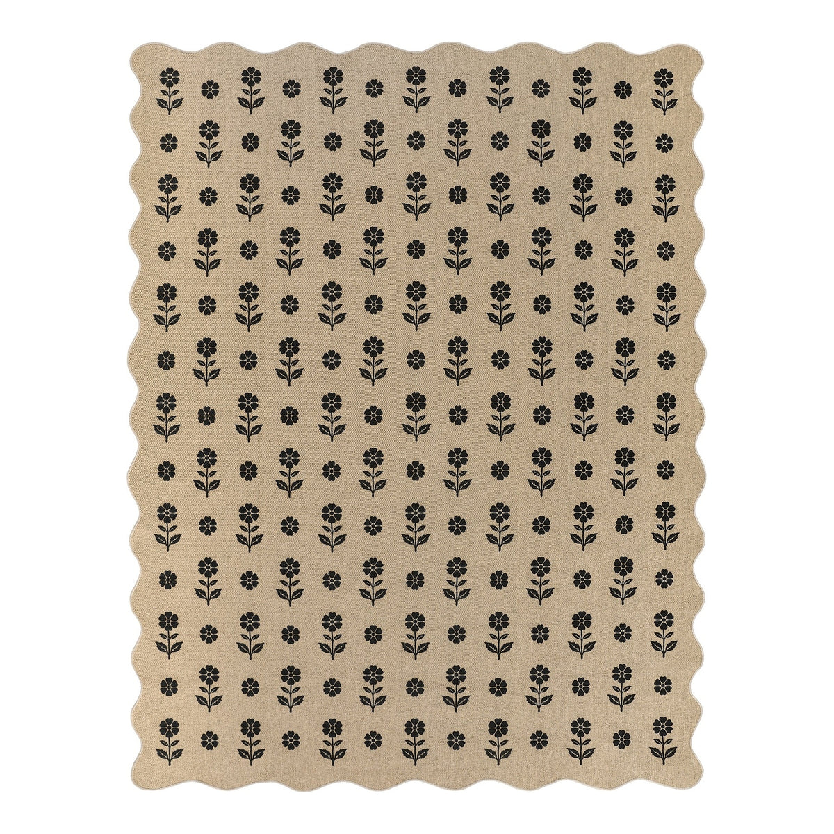Floral Easy Jute Area Rug and Runner Rug, Washable Non Slip Hallway Kitchen Entryway Rug