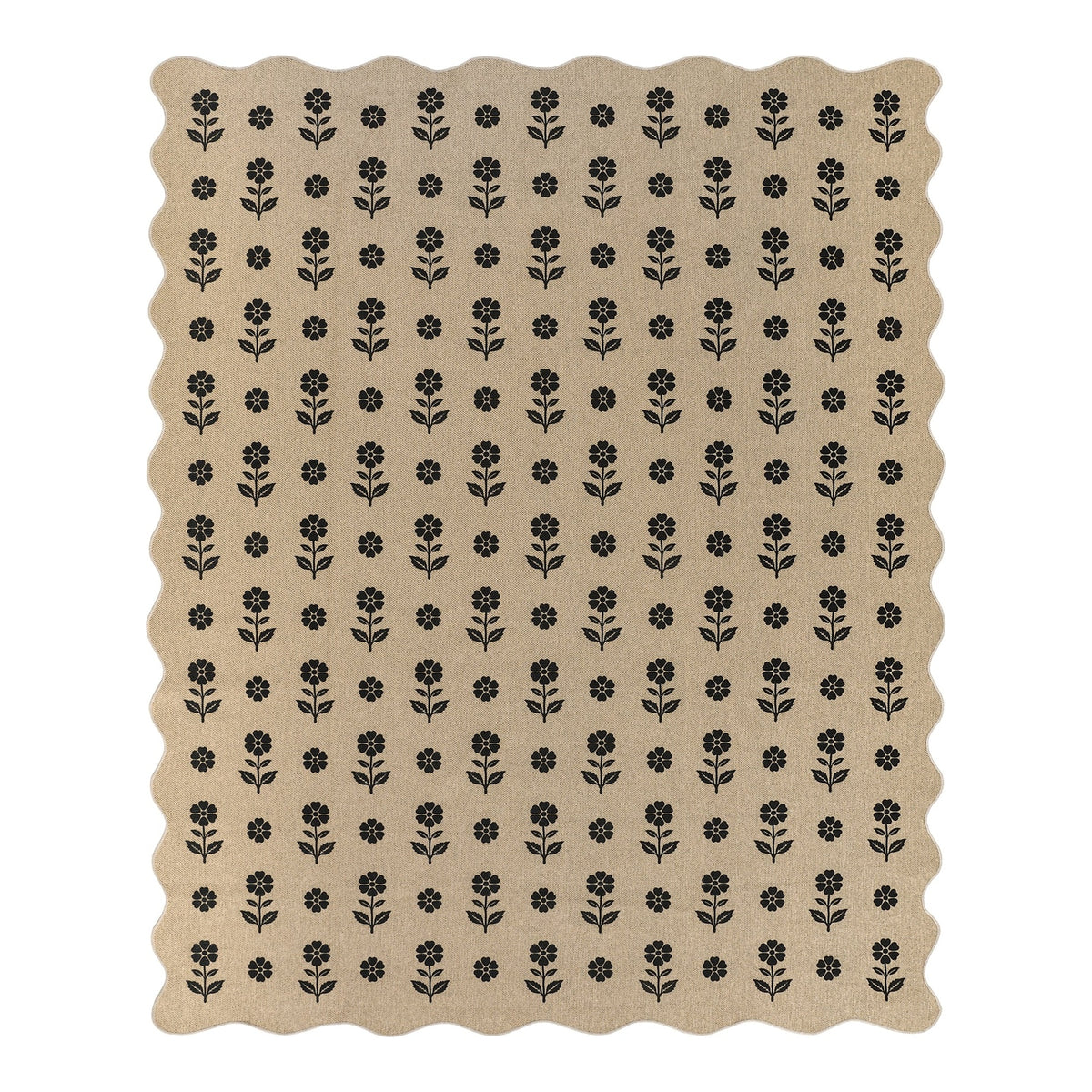 Floral Easy Jute Area Rug and Runner Rug, Washable Non Slip Hallway Kitchen Entryway Rug