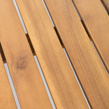 4-Piece Wooden Outdoor Patio Conversation Set