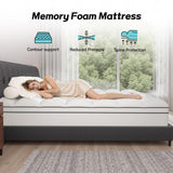 Modern Cooling Gel Infused Memory Foam Mattress Durable Breathable Fabric Soft Firmness Ergonomic Support Home Hospital Bedroom