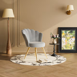 Velvet Adjustable Swivel Swivel Chair with Gold Metal Legs Steady Modern Design for Dining Hotel & Living Room Use