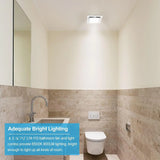 Bathroom Exhaust Fan with Light 110 CFM Quiet 6500K 800LM Household Ventilation Fan Light Combo,YYVTL14-110