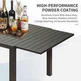 8-Seats Extendable Outdoor Dining Table