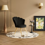 Velvet Adjustable Swivel Swivel Chair with Gold Metal Legs Steady Modern Design for Dining Hotel & Living Room Use
