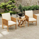 Acacia Wood Patio Conversation Sets