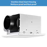 Bathroom Fan 110 CFM Very Quiet with Matel Housing, Ceiling Mount Exhaust Ventilation Fan Large Air-flow Capacity