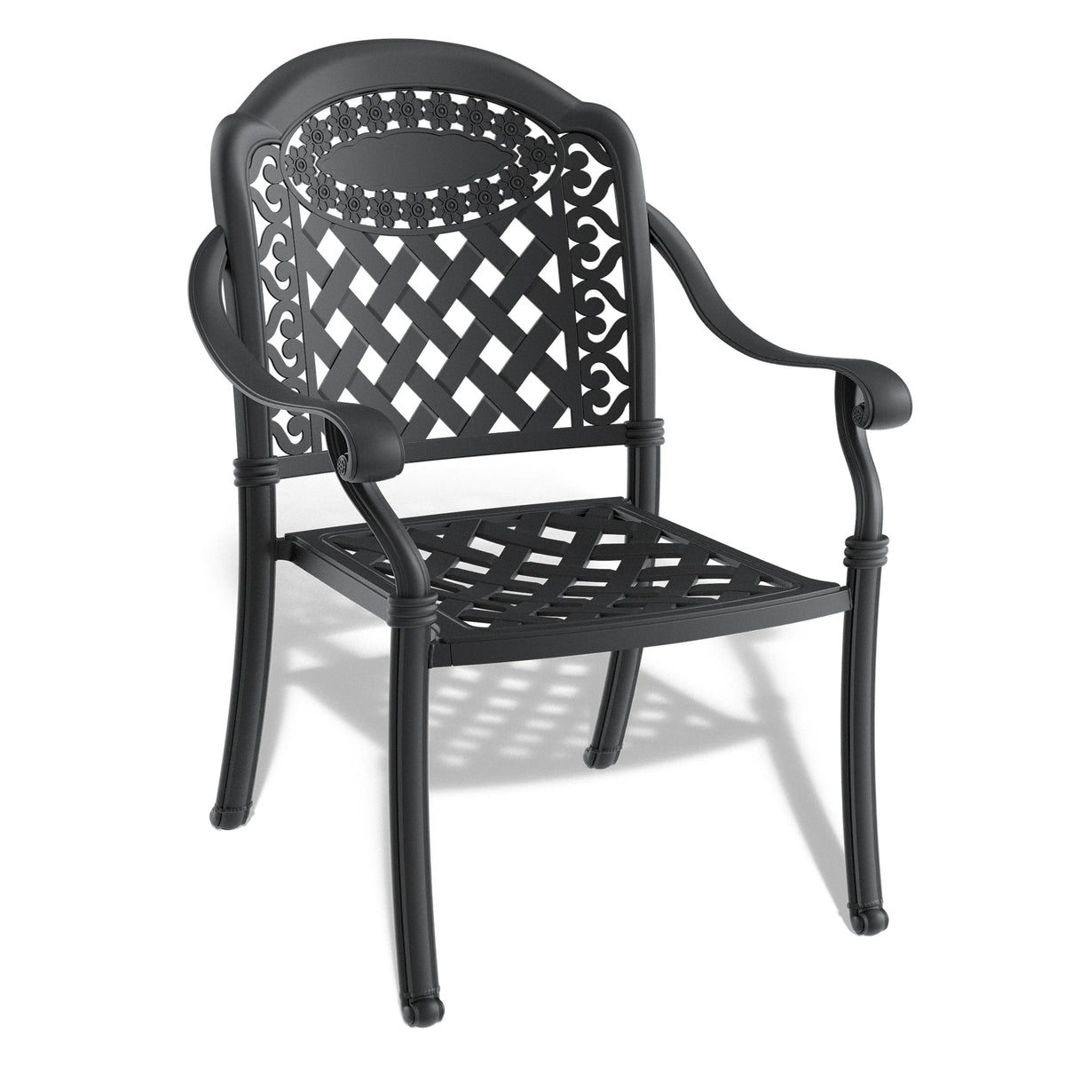9-Piece Aluminum Outdoor Patio Dining Set, Include 2 Swivel Chairs, 6 Dining Chairs and Oval Table