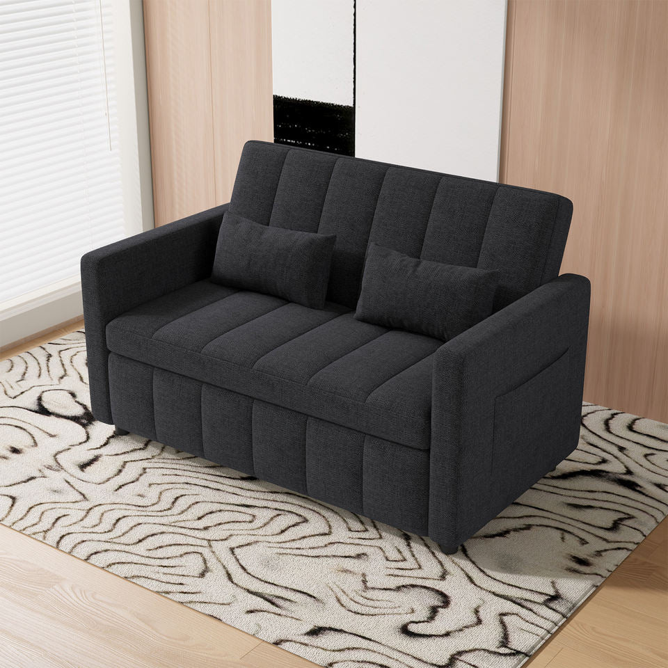 3-in-1 Convertible Modern Sofa Bed Sleeper Couch Storage Portable 5-Level Adjustable Backrest Living Room Home Dining Hotel