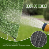 7*12 FT High Density Eco-Friendly Durable Plastic Artificial Grass Carpet Anti-Slip Surface Easy Installation Backyard