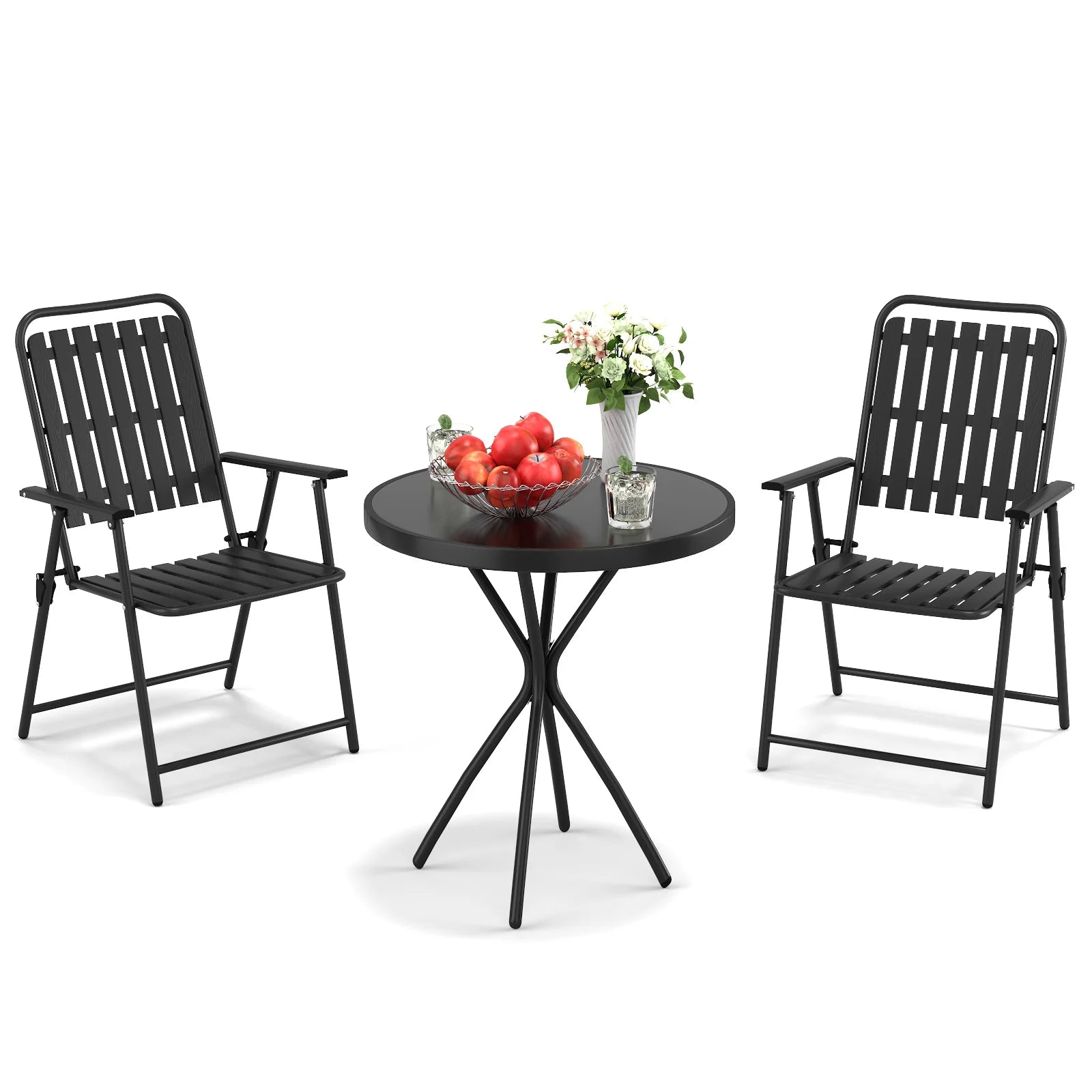 3-Piece Outdoor Patio Furniture Conversation Set