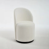 Modern Velvet Kitchen Swivel Accent Chair Luxury Barrel Chair for Living Room Dining Room Elegant Upholstered Leisure Chair