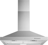 Wall Mount Range Hood 30 Inch Stainless Steel Chimney-Style Over Stove Vent Hood with LED Light, 3 Speed Exhaust Fan, 450 CFM