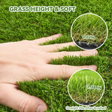 Premium 35mm Odorless Artificial Grass Rug Easy to Cut & Clean Faux Lawn Turf for Garden Balcony Backyard & Indoor Playground