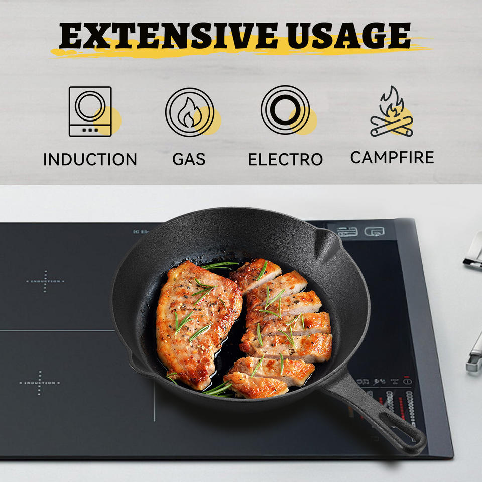 4.5QT Cast Iron Enameled Dutch Oven Lid Silicone Oven Mitts Non-Stick Bread Baking Pot PFOA/PTFE Free Durable Dishwasher Safe