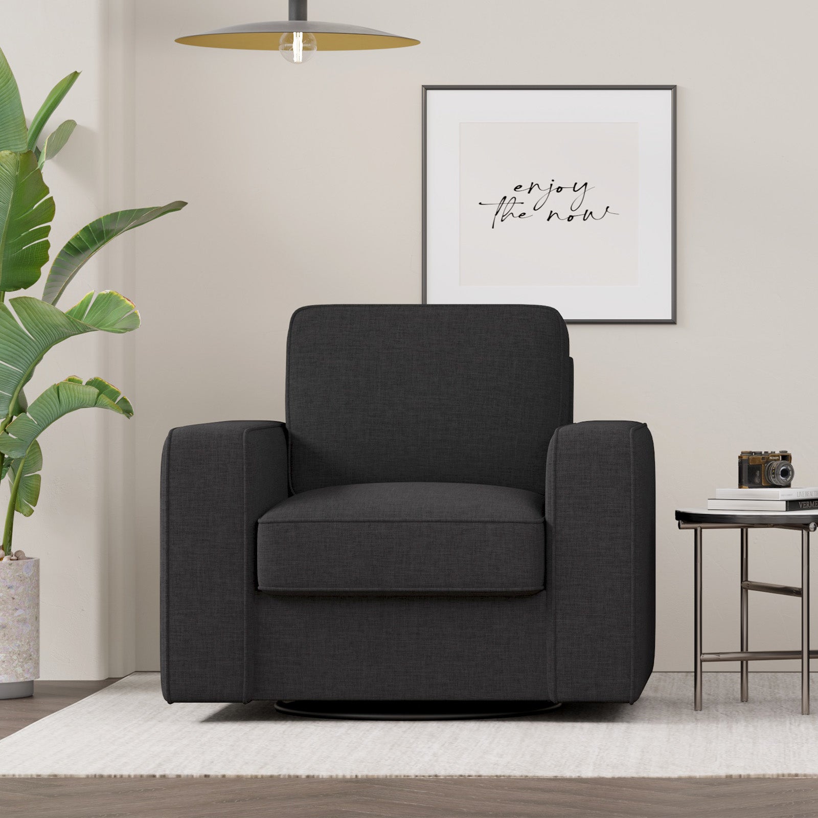 Swivel Accent Sofa Chair Extra Wide Leisure Chair Eco-Friendly Waterproof Fabric Durable Living Room Hotel Bedroom
