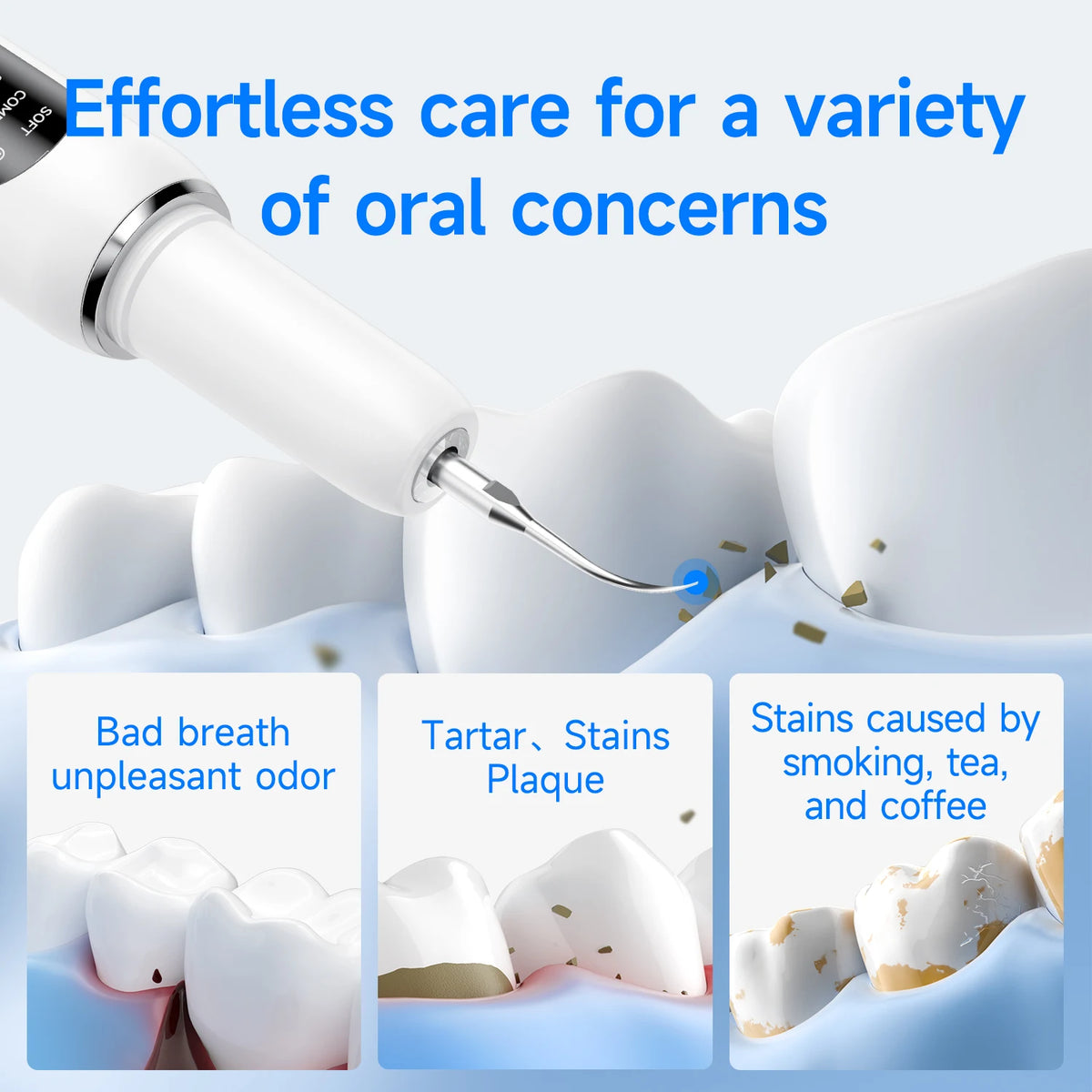 T6 Ultrasonic Tooth Cleaner - Smart Dental Plaque Remover for Effective Oral Hygiene - view 4