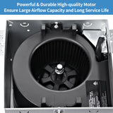 Bathroom Fan 110 CFM Very Quiet with Matel Housing, Ceiling Mount Exhaust Ventilation Fan Large Air-flow Capacity