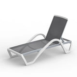 Leisure Outdoor Aluminum Chaise Lounge Bed with Table