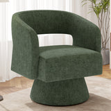 Swivel Barrel Accent Chair Oversized Velvet Upholstered Handmade Modern Luxury 360 Degree Living Room Bedroom Vanity Home Office