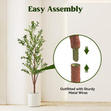 Realistic Artificial Olive Tree Textured Branches Easy Assembly Plastic Faux Tree Wedding Christmas New Year Halloween Decor UV