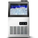 120LBS/24H Commercial Ice Maker Machine, 40 Cubes/Cycle, Self-Cleaning, Quiet Operation for Home, Restaurant, Bar, Coffee Shop