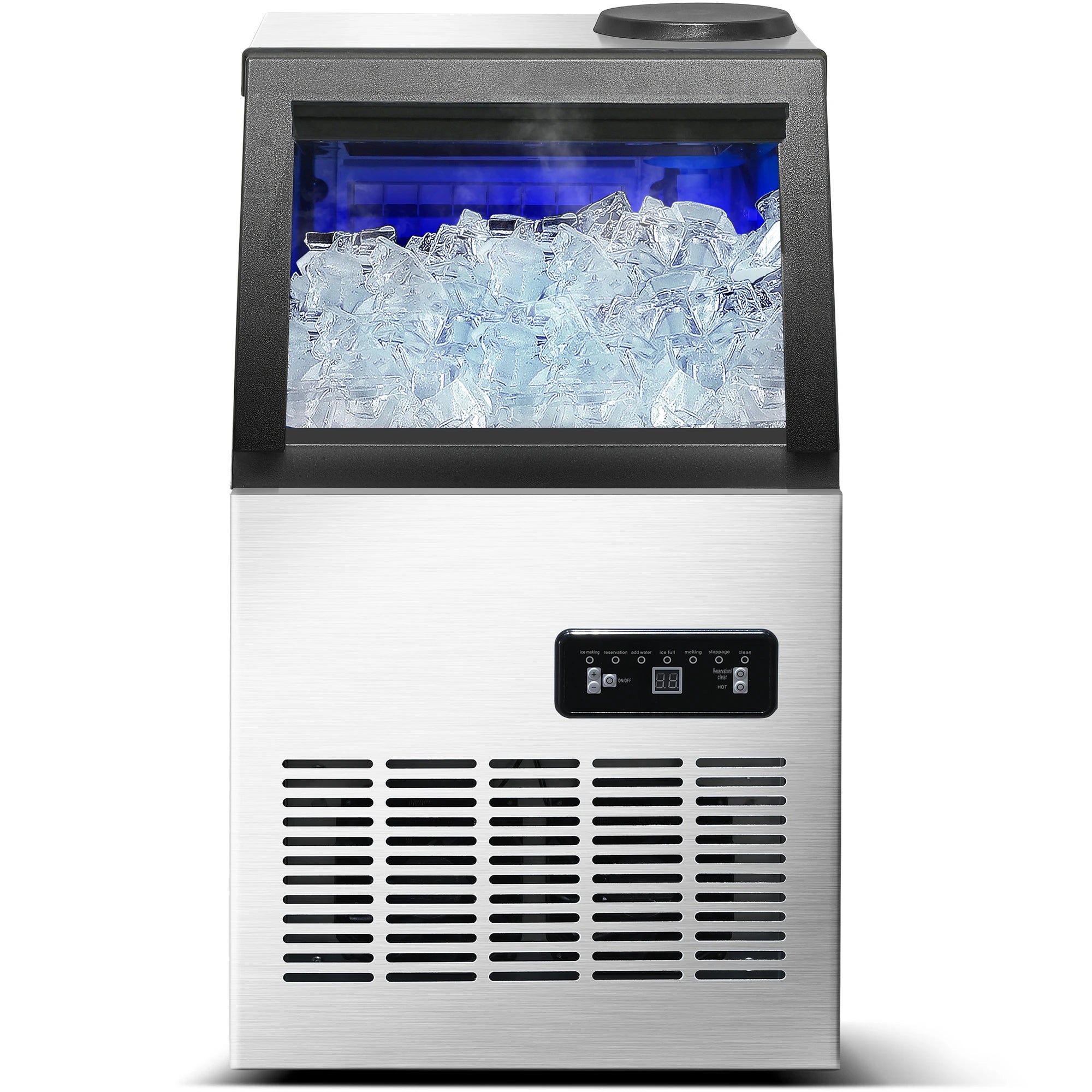 120LBS/24H Commercial Ice Maker Machine, 40 Cubes/Cycle, Self-Cleaning, Quiet Operation for Home, Restaurant, Bar, Coffee Shop