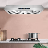 Range Hood 30 Inch Under Cabinet, Range Hoods with Touch Control,3-Venting Kitchen Hood,Stainless Steel Vent Hood