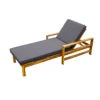 Acacia Wood Adjustable Backrest Outdoor Lounge Chair