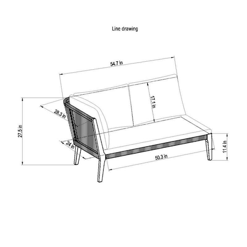 Amazonia 8 Piece Eucalyptus Patio Seating Set- 25-in L x 25-in W