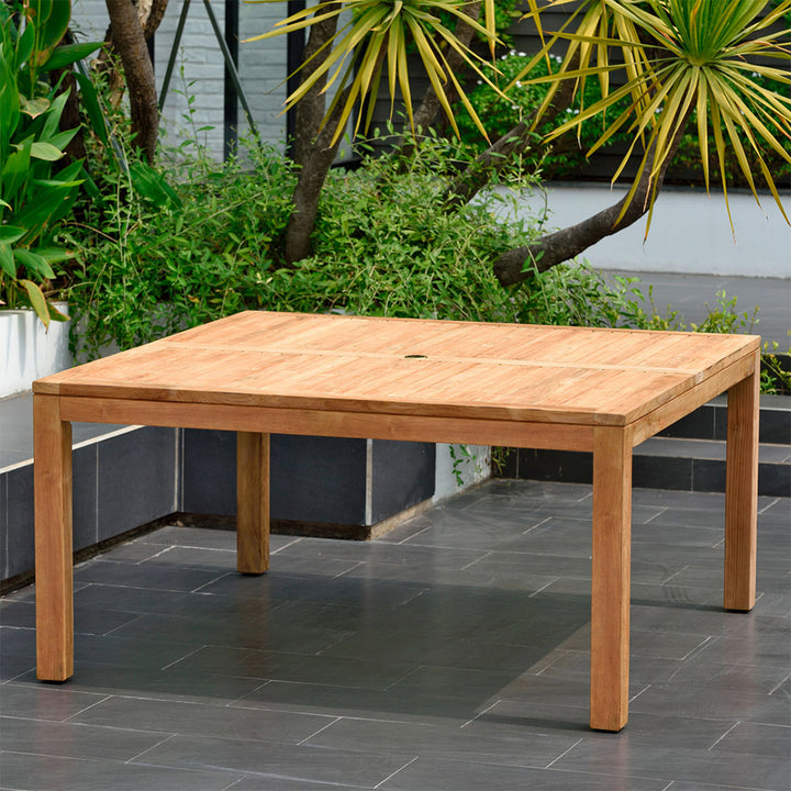 Amazonia Eucalyptus Patio Dining Table - 59-in L x 59-in W