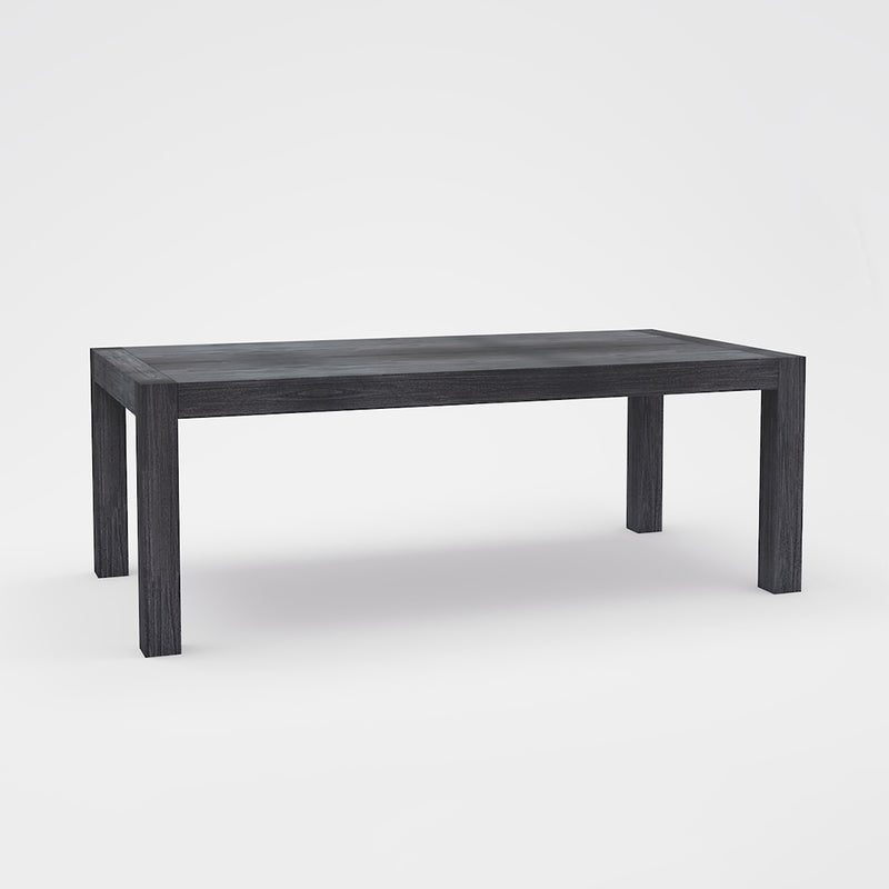 Midtown Concept Kuta 82.5-in L Dining Table Wood - Dark Grey
