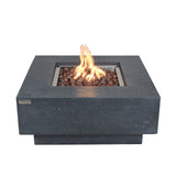 Manhattan Outdoor Dark Grey Fire Pit Table - Select Fuel Type