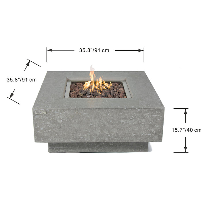 Manhattan Outdoor Fire Pit Table - Select Fuel Type