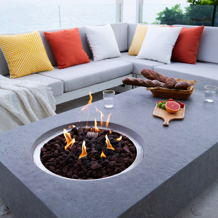 MetroPolis Outdoor Fire Pit Table - Select Fuel Type