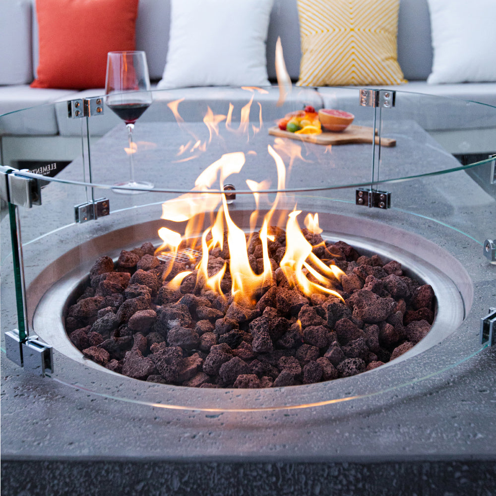 MetroPolis Outdoor Fire Pit Table - Select Fuel Type