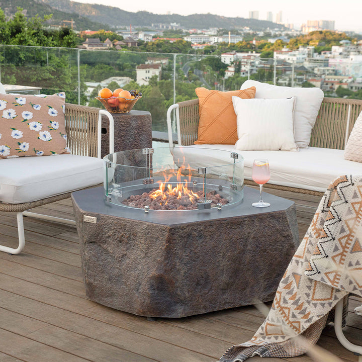 Outdoor Columbia Fire Pit Table - Select Fuel Type