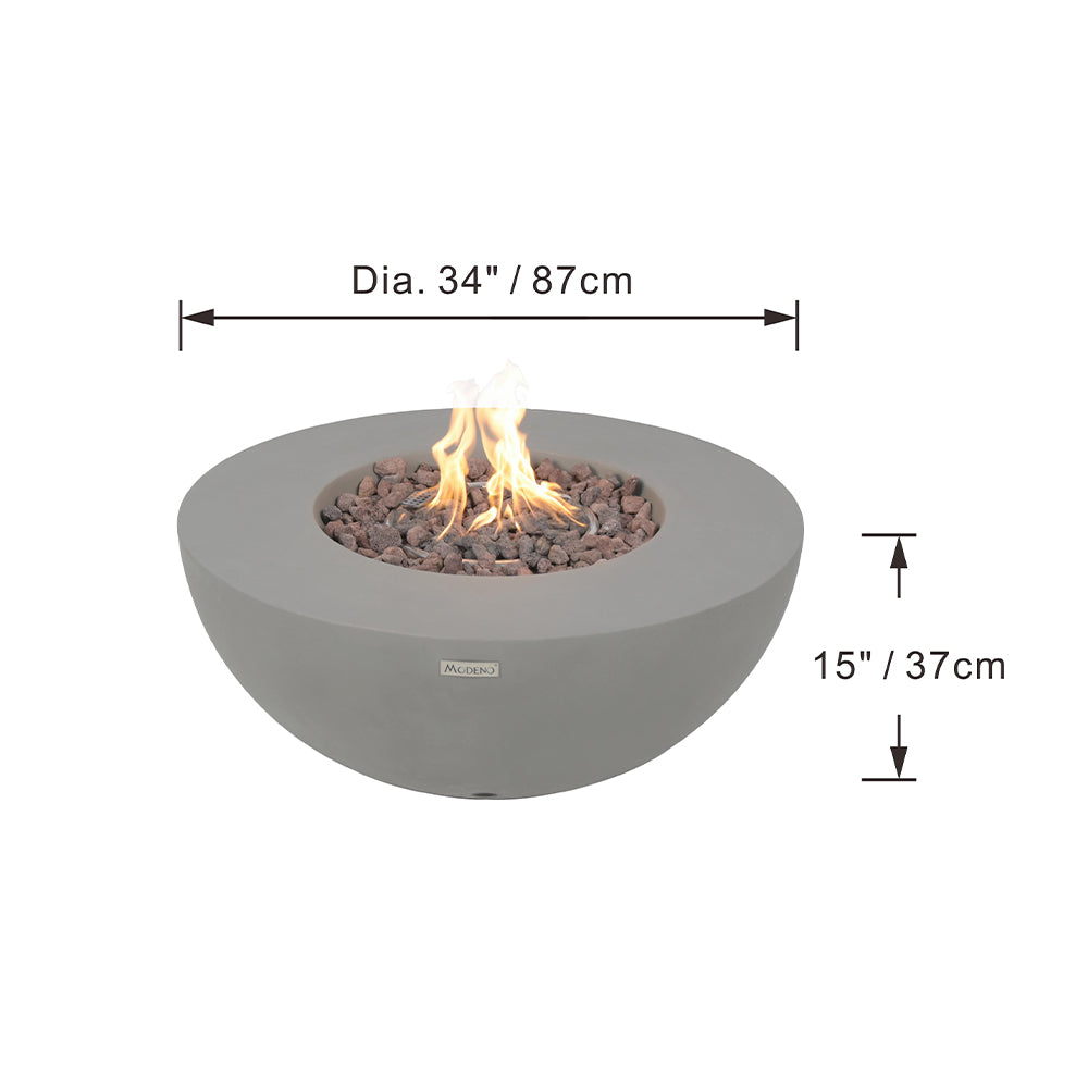 Roca Outdoor Fire Pit Table - Select Fuel Type