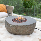 Outdoor Boulder Fire Pit Table - Select Fuel Type