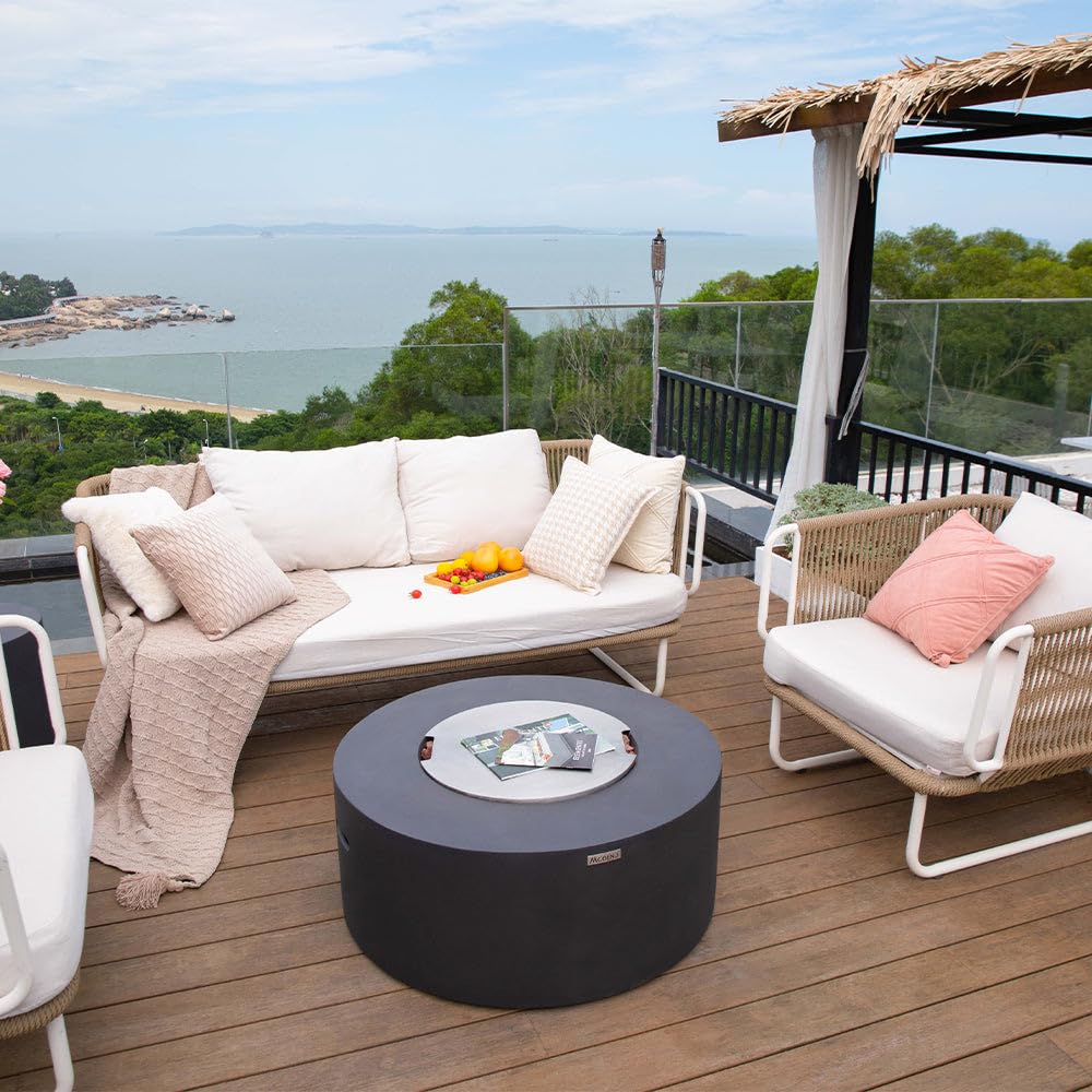 Venice Outdoor Firepit Table - 34 Inches - view 8