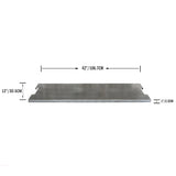 Elementi Outdoor Fire Pit Table Rectangle Stainless-Steel Lid Accessories