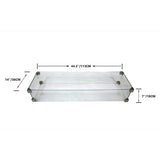 Granville Fire Pit Tempered Clear Glass Wind Screen