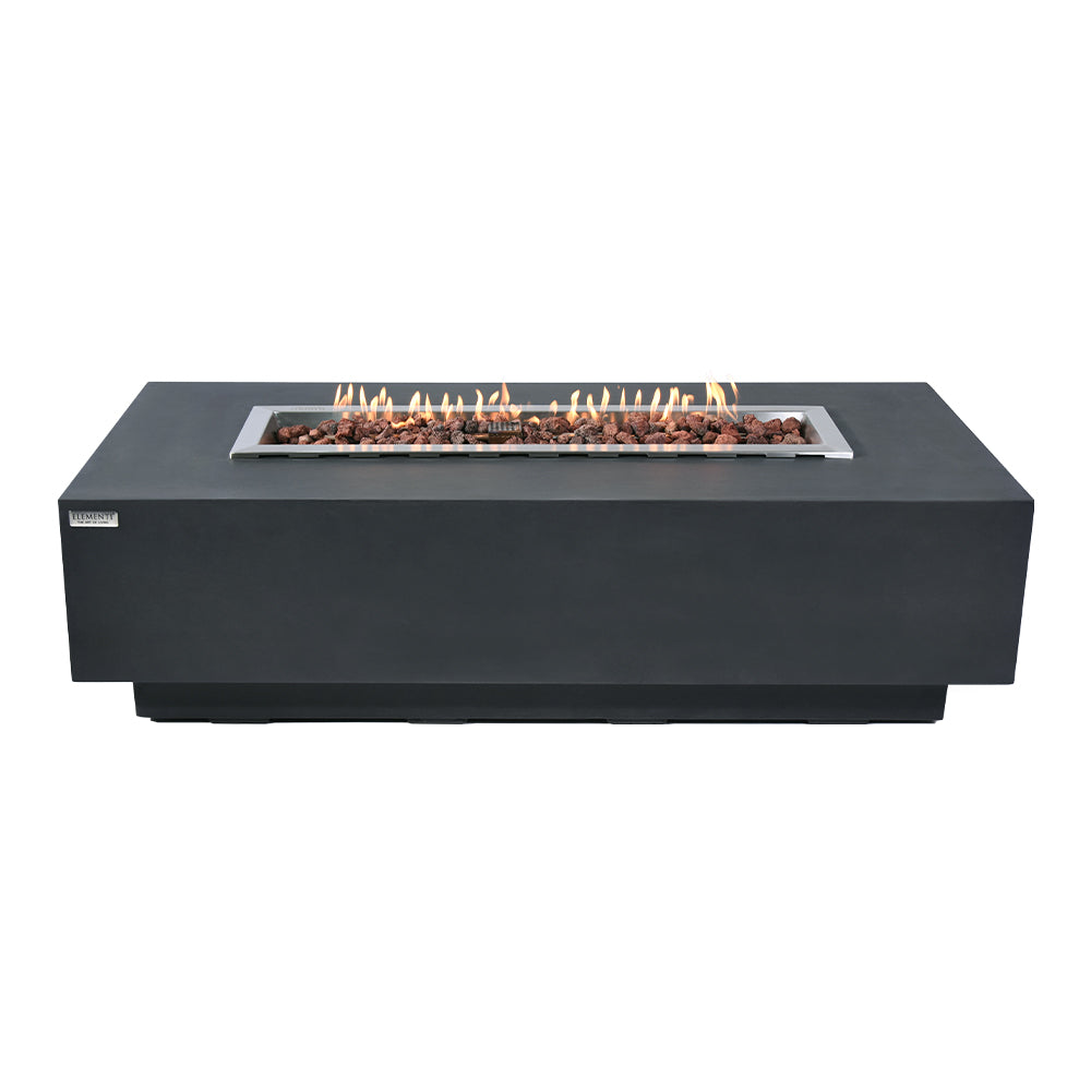 Granville Outdoor Dark Grey Fire Pit Table - Select Fuel Type
