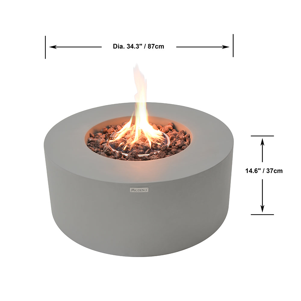 Tramore Outdoor Fire Pit Table - Liquid Propane