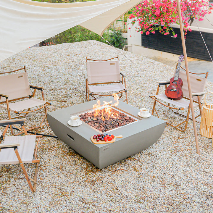 Westport Outdoor Fire Pit Table - Select Fuel Type