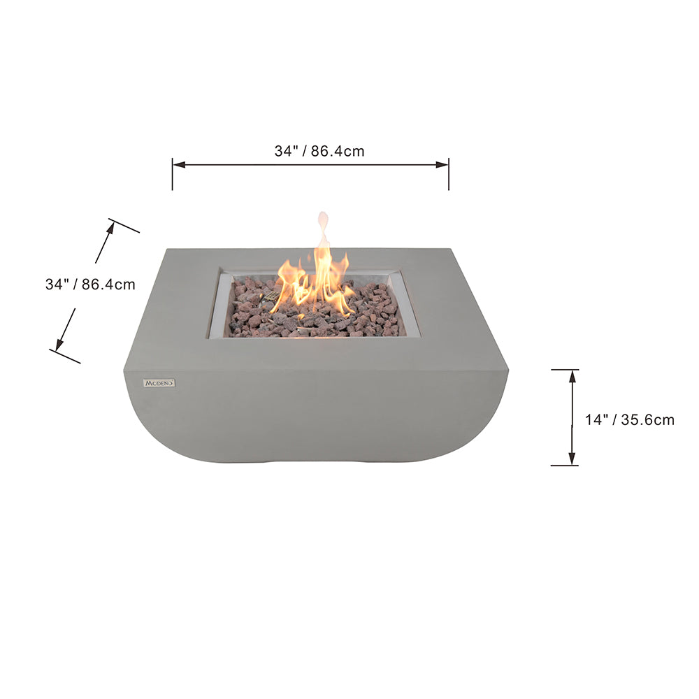 Westport Outdoor Fire Pit Table - Select Fuel Type