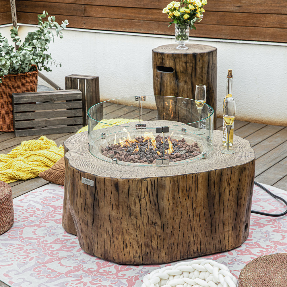 Manchester Outdoor Fire Pit Table - Select Fuel Type