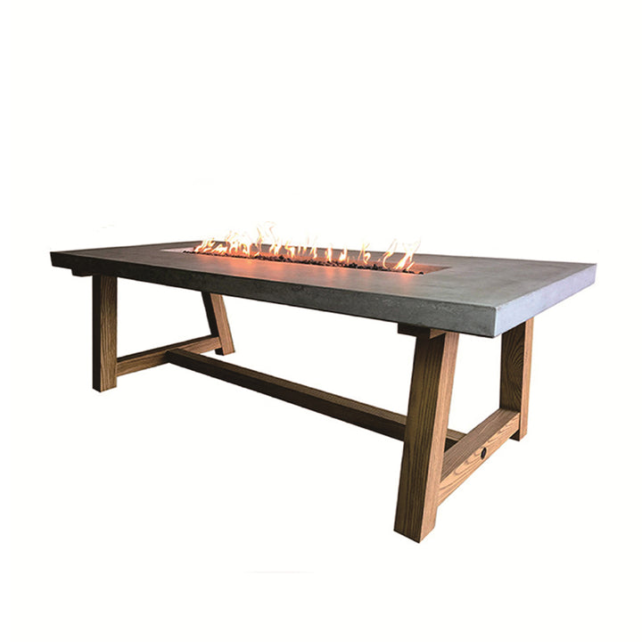 Workshop Outdoor Fire Pit Dining Table - Select Fuel Type