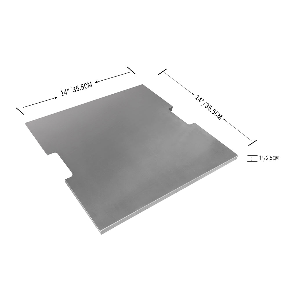 Elementi Rova Fire Pit Square Stainless-Steel Lid Accessories